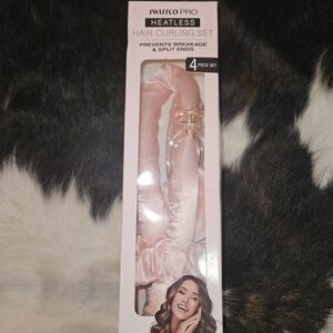 Pink Heatless Hair Curling Set